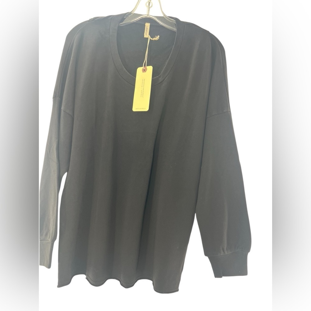 NWT Lanston Ladies Cutout Back Long Sleeve Shirt S